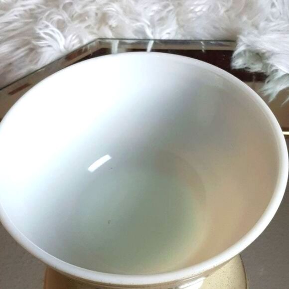 PYREX  Homestead Tan  & Blue ‎ 403  2.5 Quart Vintage Bowl - Picture 7 of 11